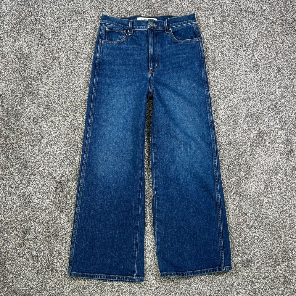 Apiece Apart Merida Tulum Wash Wide-Leg Denim Jeans Women 30 Tulum Wash USA Made